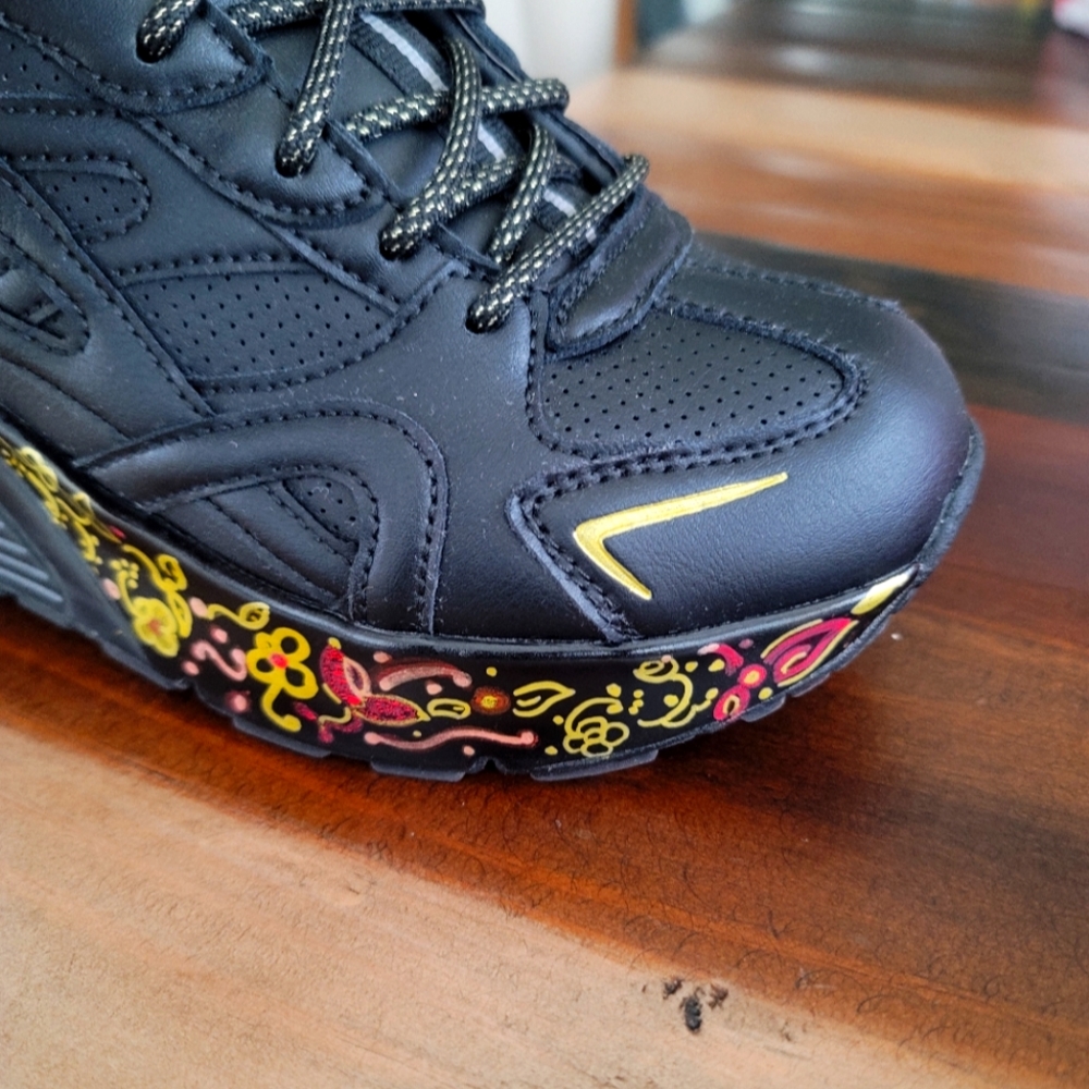 Skechers Street Uno Hi Her Friends Blk Women's Size 9.5 - Picture 4 of 8